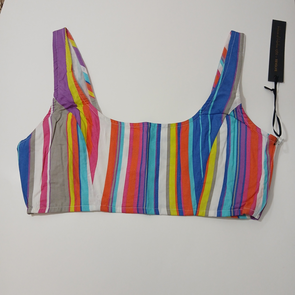 Colorful Striped Crop Top